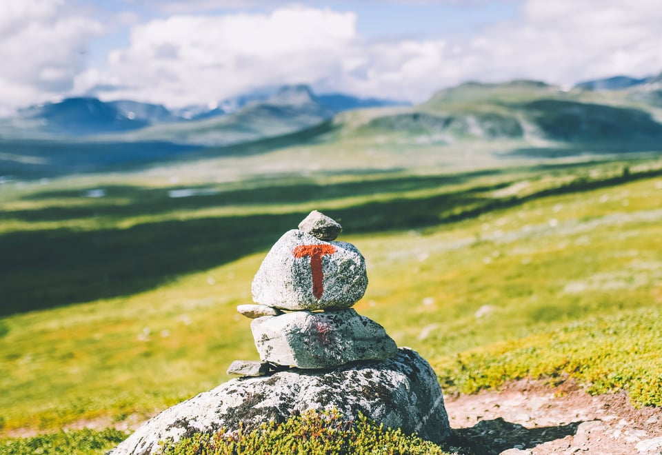 Siste uken av NRKs sommersending i 2018 gikk gjennom Indre Troms via både Sverige og Finland. Bildet er tatt på siste etappe fra Goldahytta mot Riksveien.