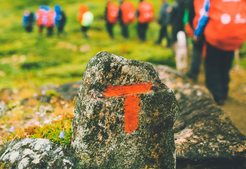 Andre uken av minutt for minutt gikk fem dager gjennom Jotunheimen. Bildet er fra første etappe fra Bøvertun til Sognefjellshytta.