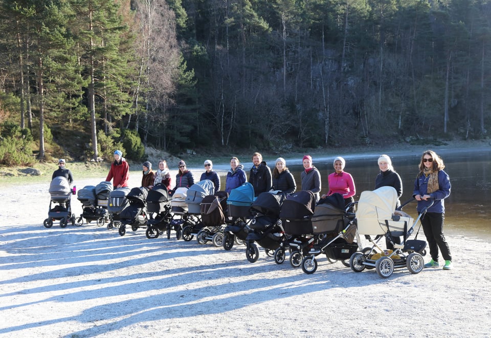 Trilletur rundt Tennebekktjørna i Kanadaskogen-februar 2017