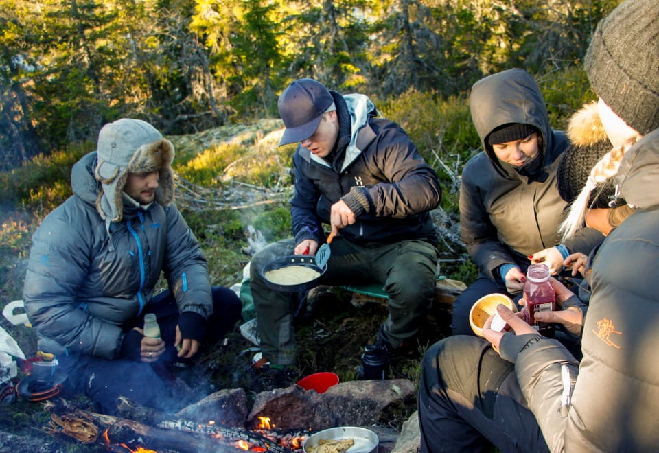 Fra venstre: Marco Sandmark, Lasse Nygaard, Caroline Pettersen, Fanny Giæver og Sunniva Sandmark.