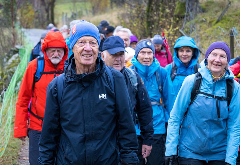 Tur med Seniorgruppen i Bergen til Tellevikfjellet i Åsane, 1. november 2021.
