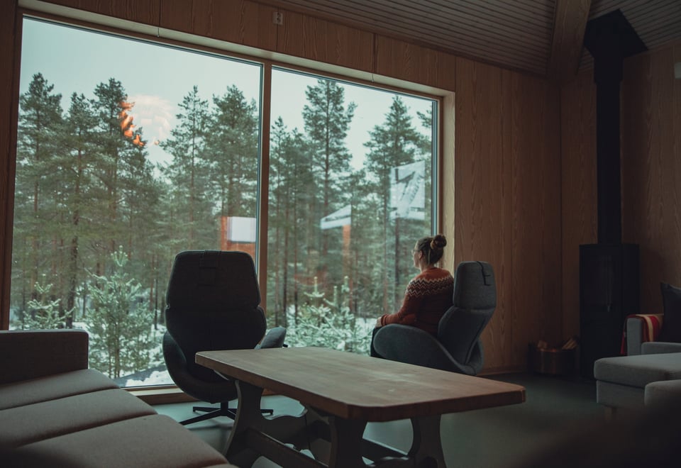 kobberhaughytta pyntes til jul