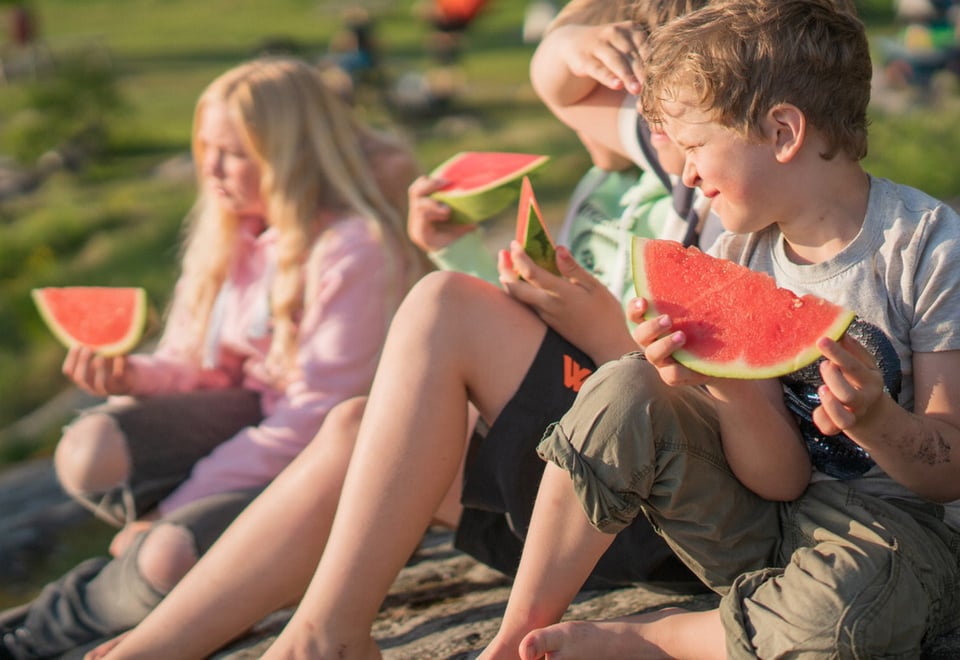 Sommerferieidyll på Bekkensten