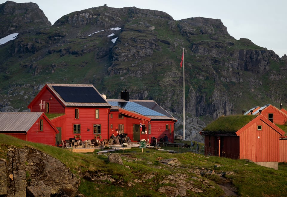 Stranddalen turisthytte sommeren 2022.