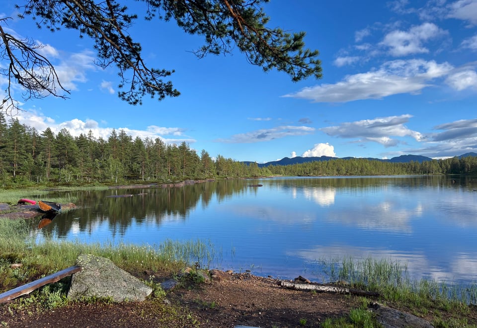 Sleikebekkdammen. Oppdammet vann i Kongsberg kommune.