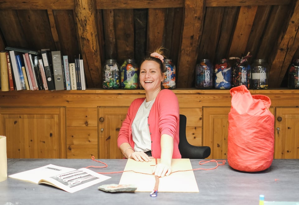 ReTuren syverksted - diverse bilder til promotering. Eleonore Hatfield på bildet.