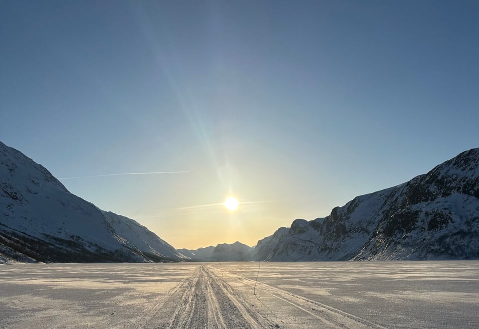 Gjende mot Gjendebu vinteren 2024