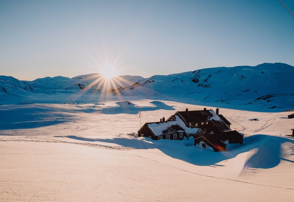 Geiterygghytta, vinter 2025.