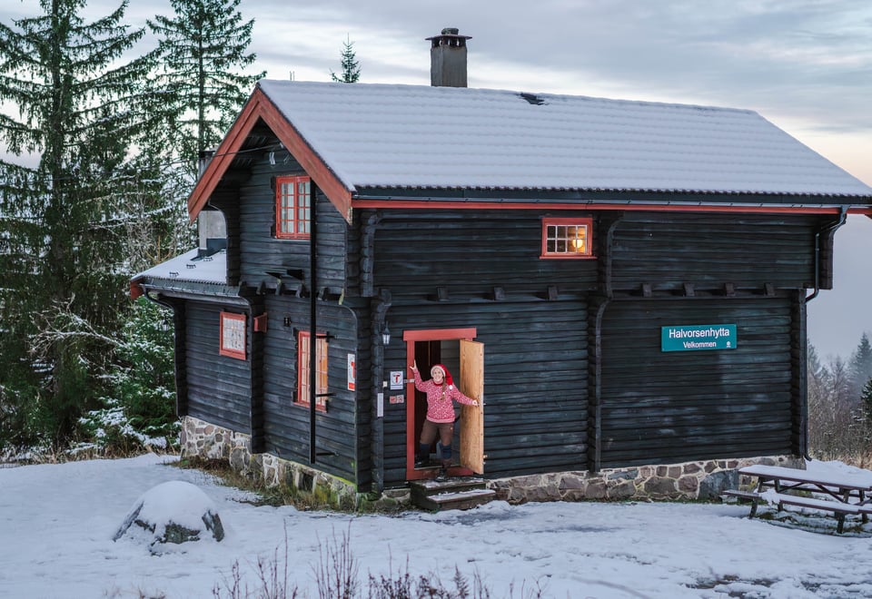 Førjulstur til Halvorsenhytta