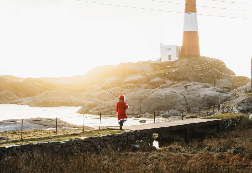 Julenissen på Eigerøy fyr