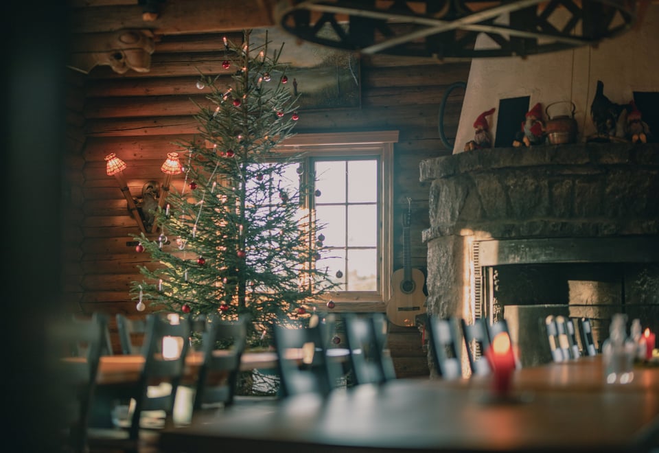 bilder fra Kobberhaughytta, litt før jul og litt etter jul