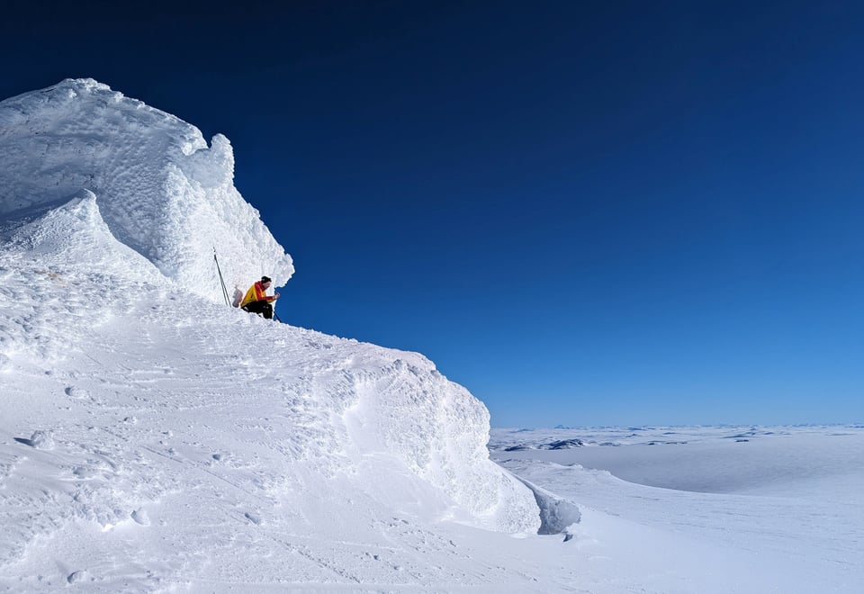 Jøkulhytta på toppen av Hardangerjøkulen.