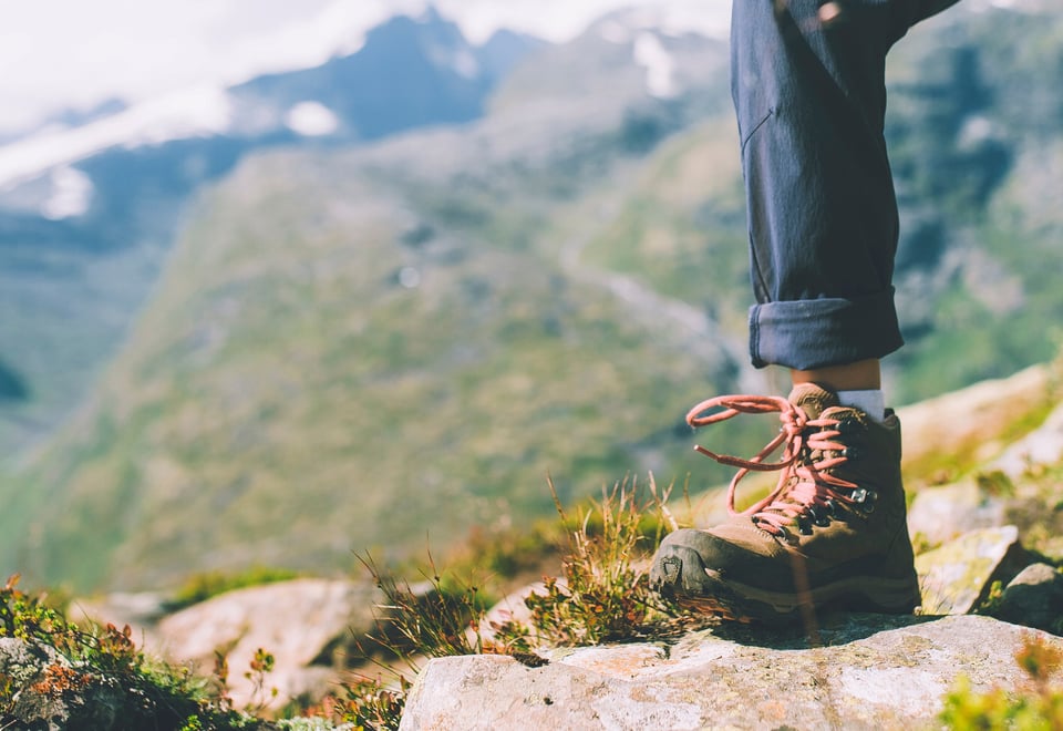 Andre uken av minutt for minutt gikk fem dager gjennom Jotunheimen. Bildet er fra turen fra Skogadalsbøen og ned mot Fleskedalen.