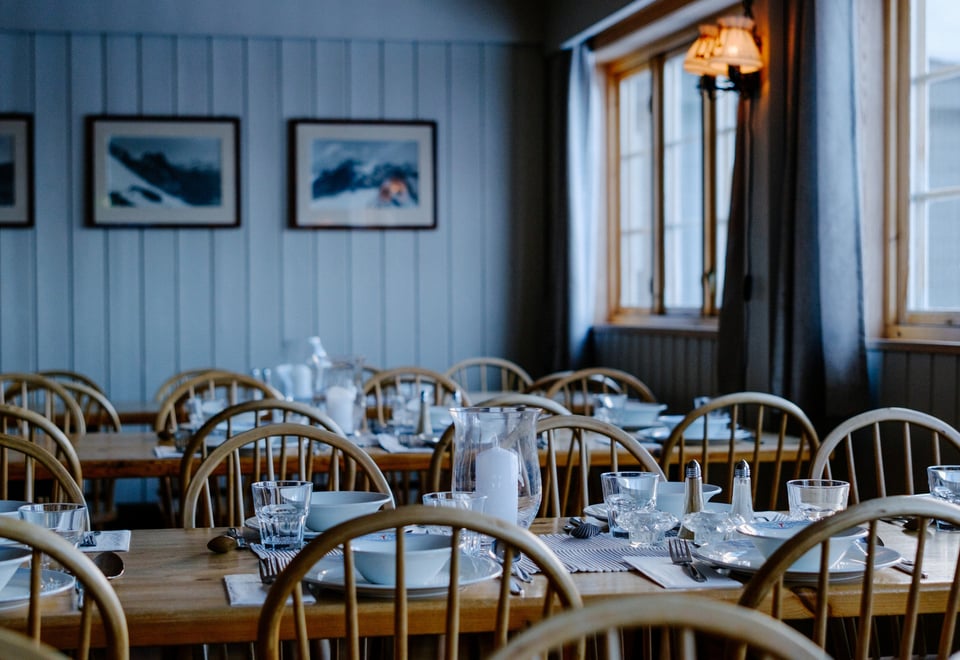 Spisesalen på Skogadalsbøen