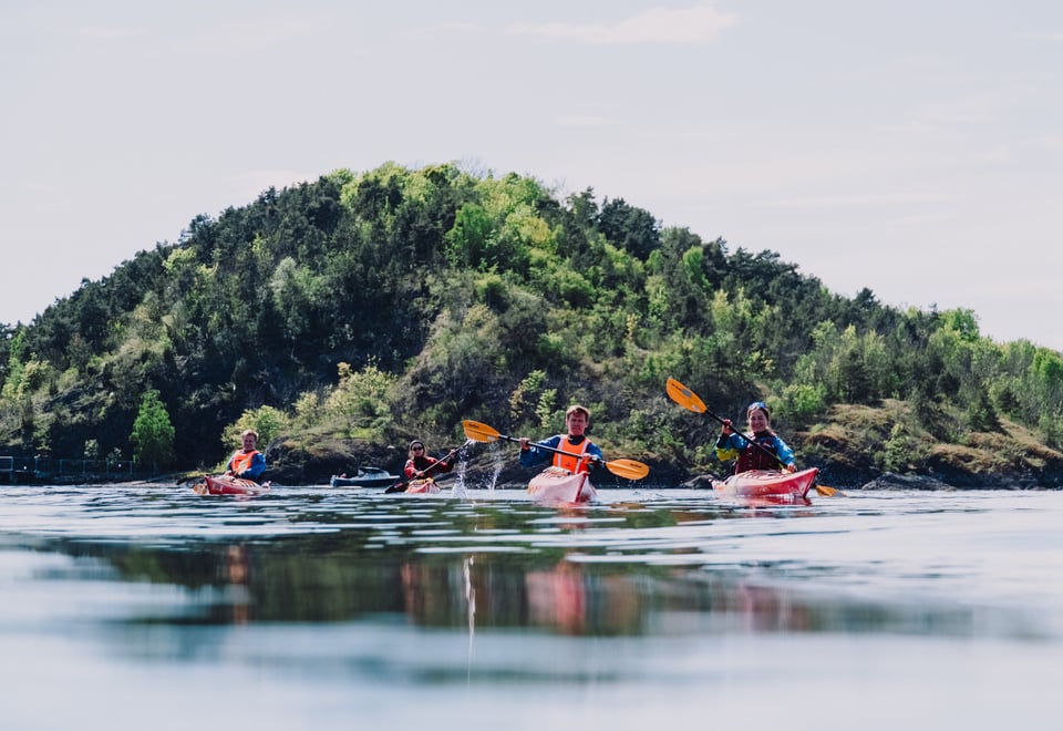 Padling rundt Oslofjorden, fra Sørenga