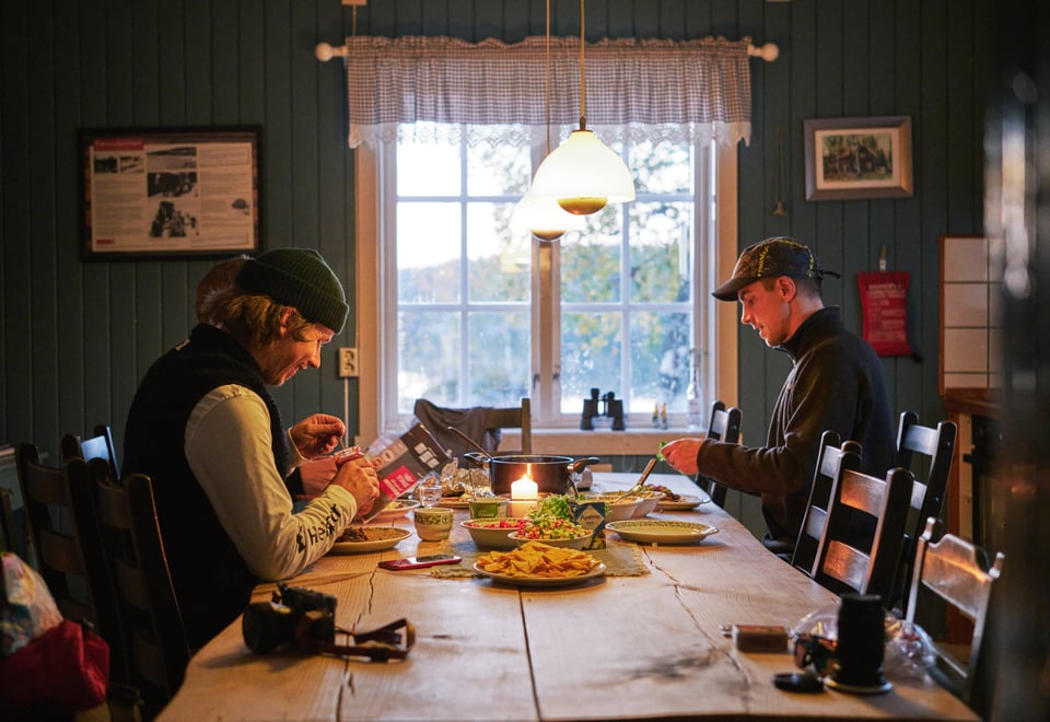 Fisketur med vennegjeng til Katnosdammen, Nordmarka.