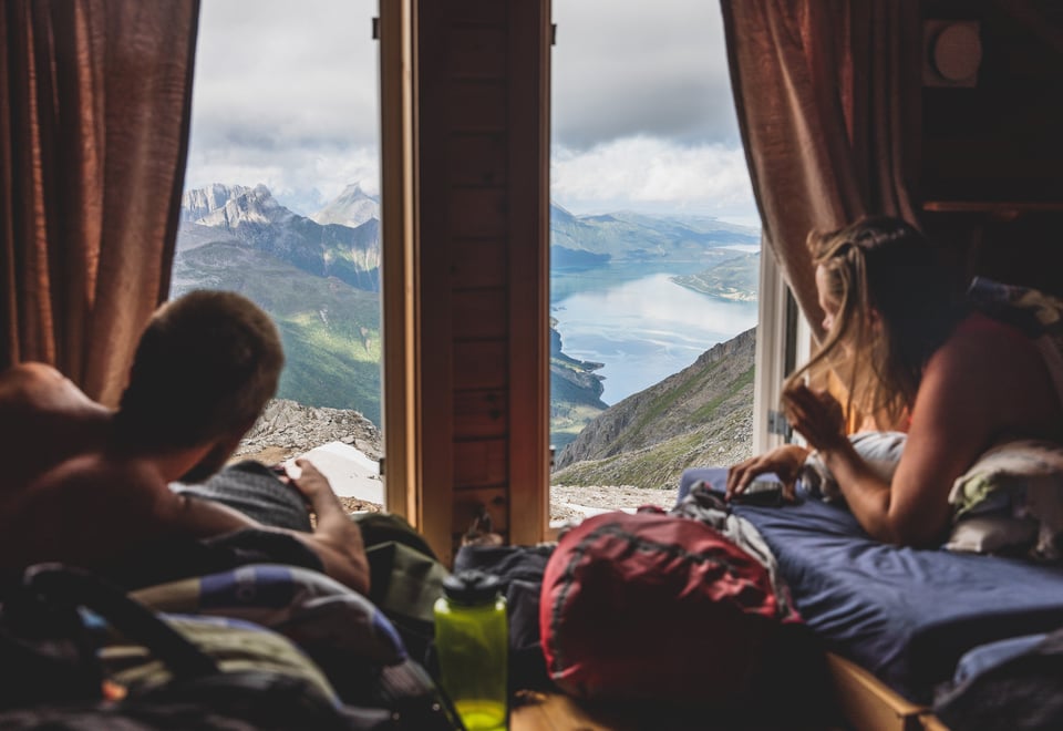 Utsikt fra hemsen på Tåkeheimen.