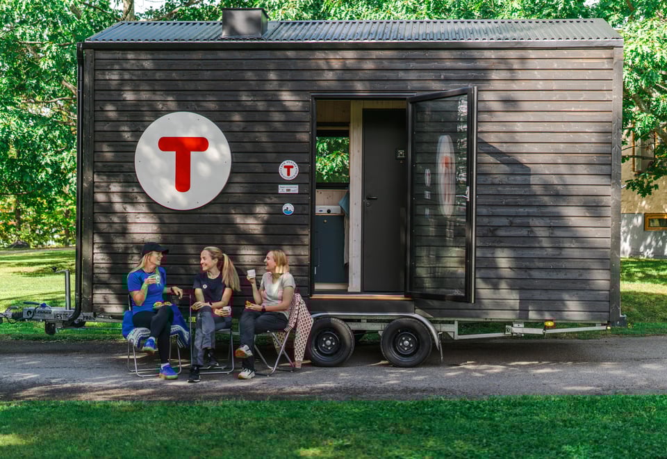 Hytta på hjul - Oksenøya bruk, Fornebu.