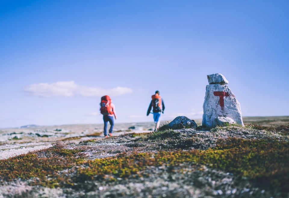Hardangervidda. Sandhaug og Rauhelleren. 
