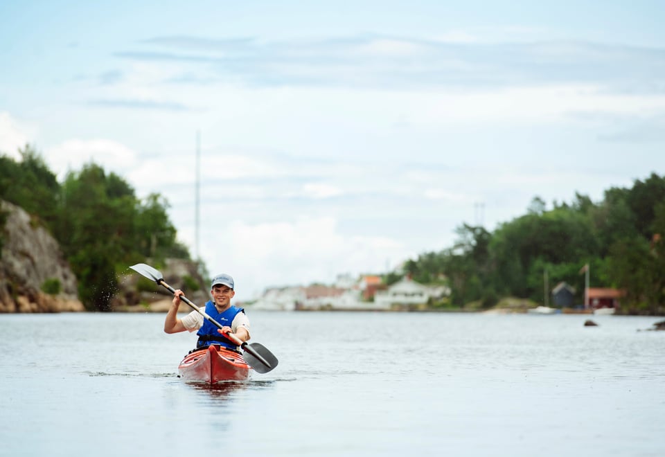 Padling i Tvedestrands skjærgård, 2024.