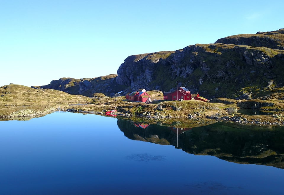 Vakre Stranddalen turishytte i Suldal.