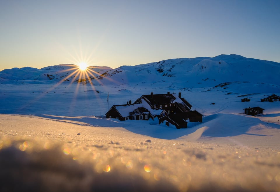 Geiterygghytta, vinter 2025.