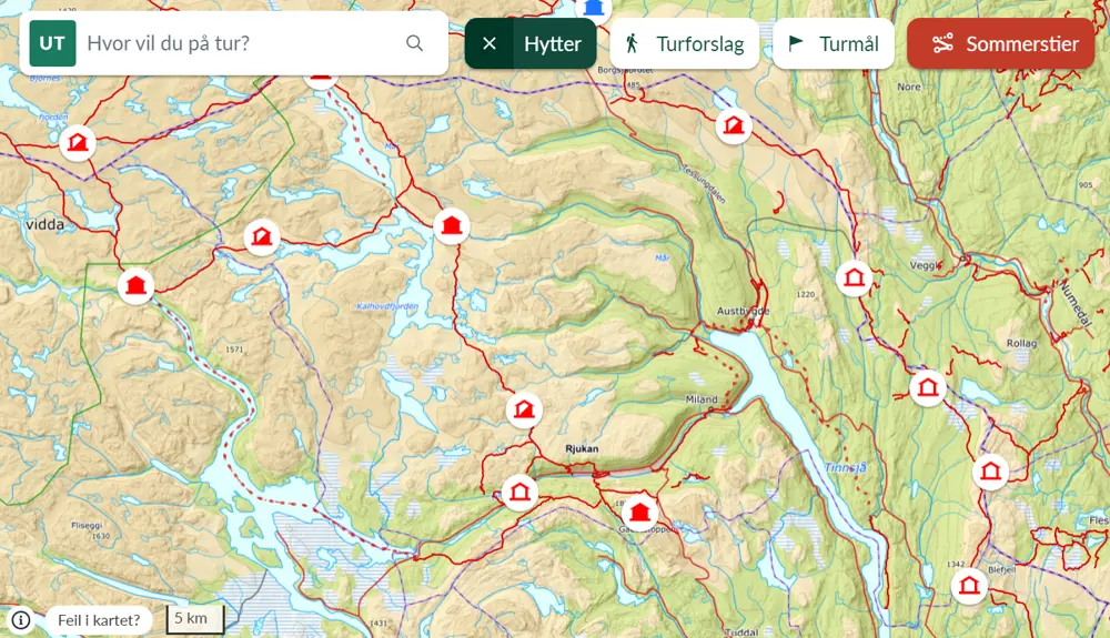 Tips til turer i Tinn