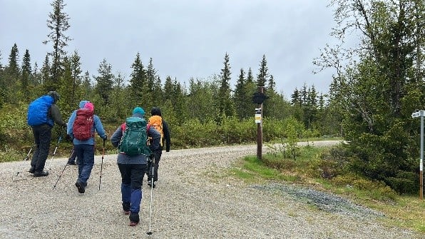 Vi legger ut fra Søbekkseter, foto: Laila Reinsnos