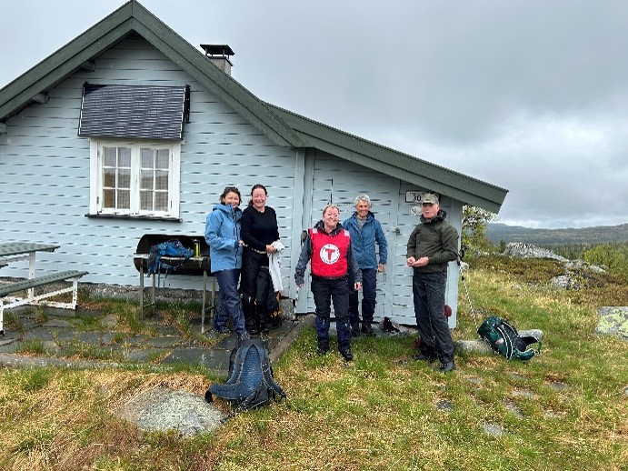 Kort rast på Tipp hytta, foto: Svein Skogstad