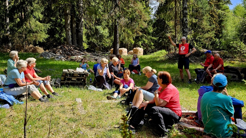 Hyggelig pause men Per forteller