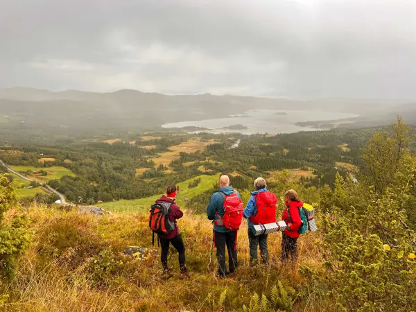 Fra Grønolhovda mot Øyangen foto Kari Skjærvik