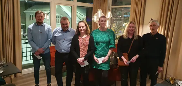 Tildeling av dugnadspris i DNT Harstad og Omegn på årsmøte 24. februar 2023.