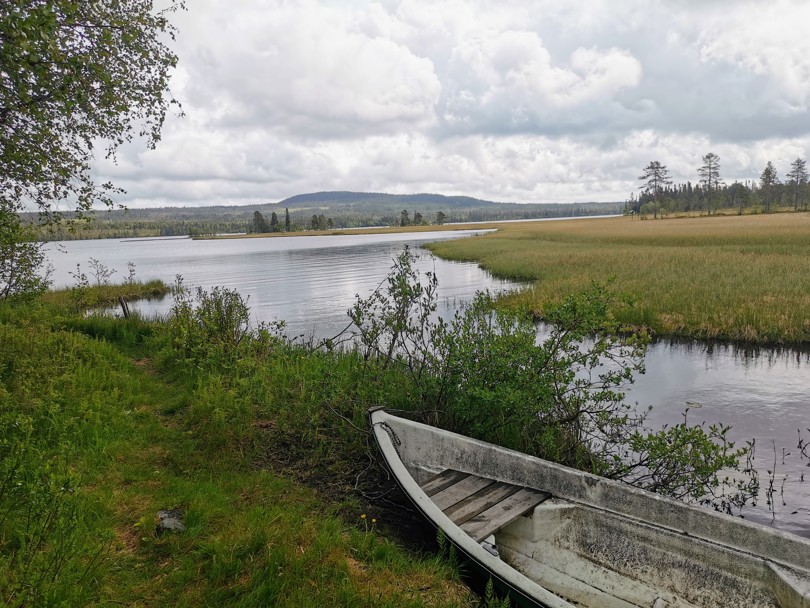 Båt i fjellvann