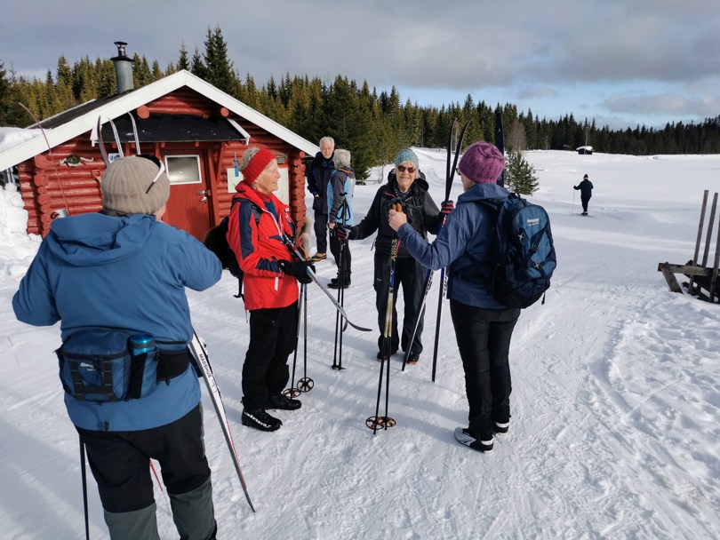 Skiløpere ved Vollkoia.