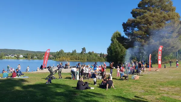 Fin solskinnsdag på Kom deg ut-dagen