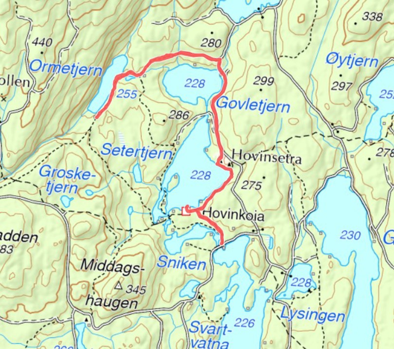 Plott av turen