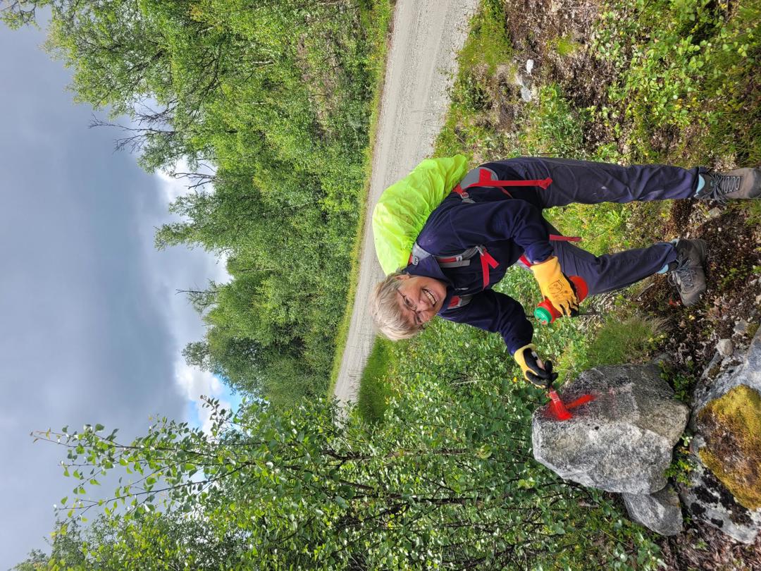 Merking av stier på Hardangervidda