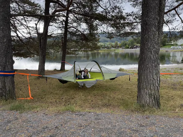 Fint å slappe av i parken