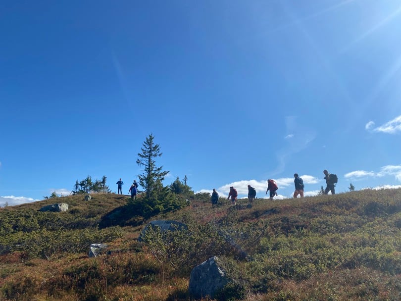 Folk som går i fjellet