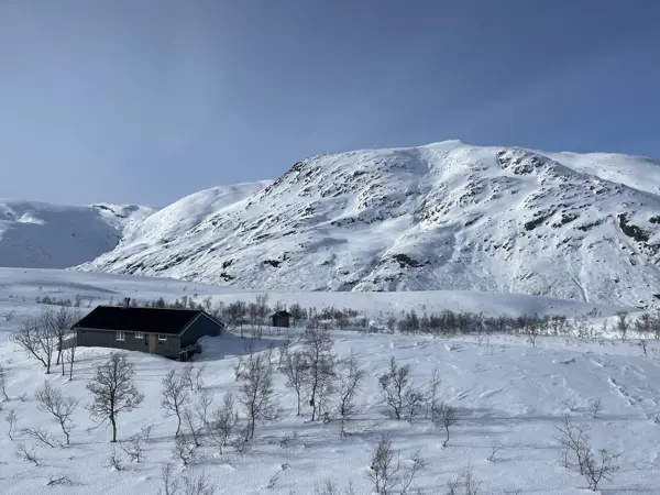 Hytte i vinterfjellet