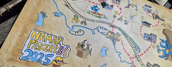 Kart over PåskereBYs i Hamar.