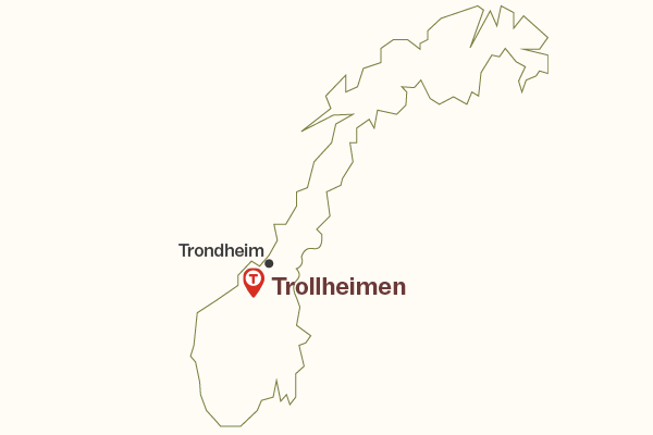 illustrasjon kart over norge