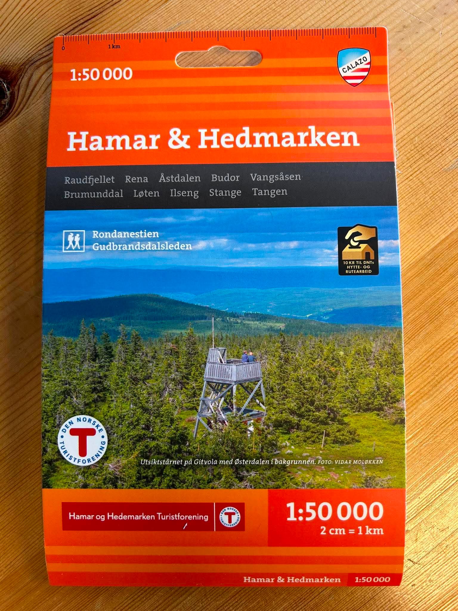 Forsiden av kartet.