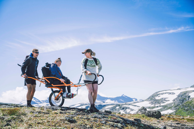 Personer på tur i fjellet