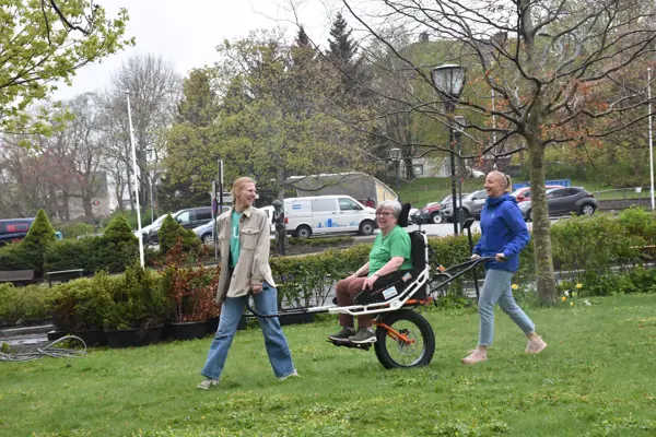 Turvognen testes ut i parken