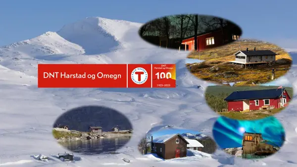 Sammensatt bilde med flere hytter