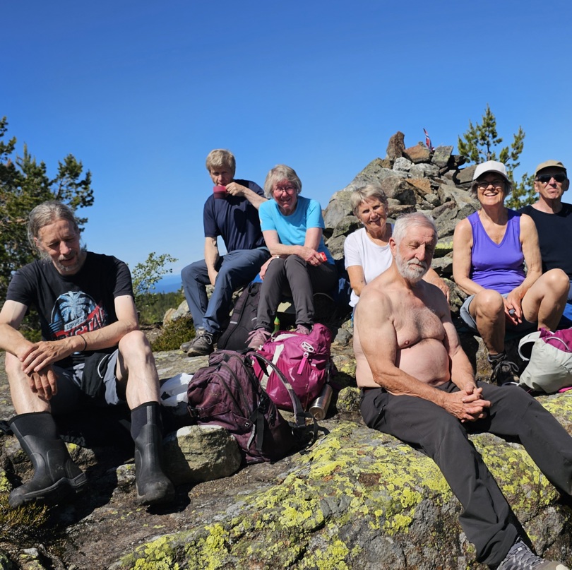 På toppen av Myrehogget 707 moh. Foto Per H. Stubbraaten