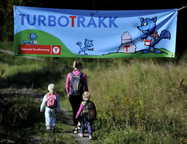 Barnehagebarn på tur