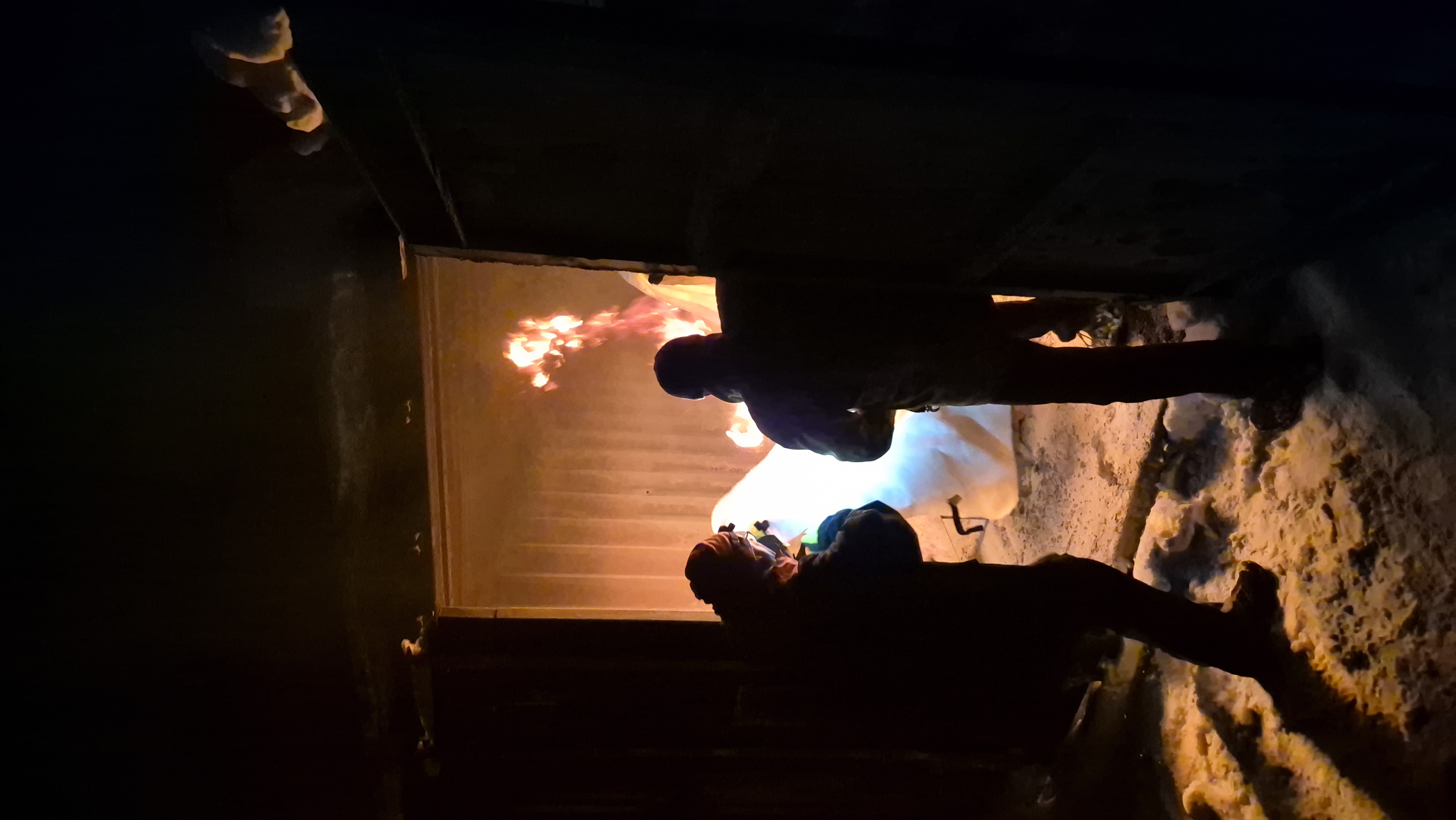 Slukking med brannteppe