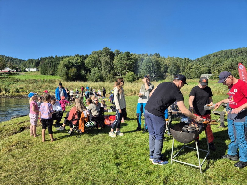 Grillfest på stranda 